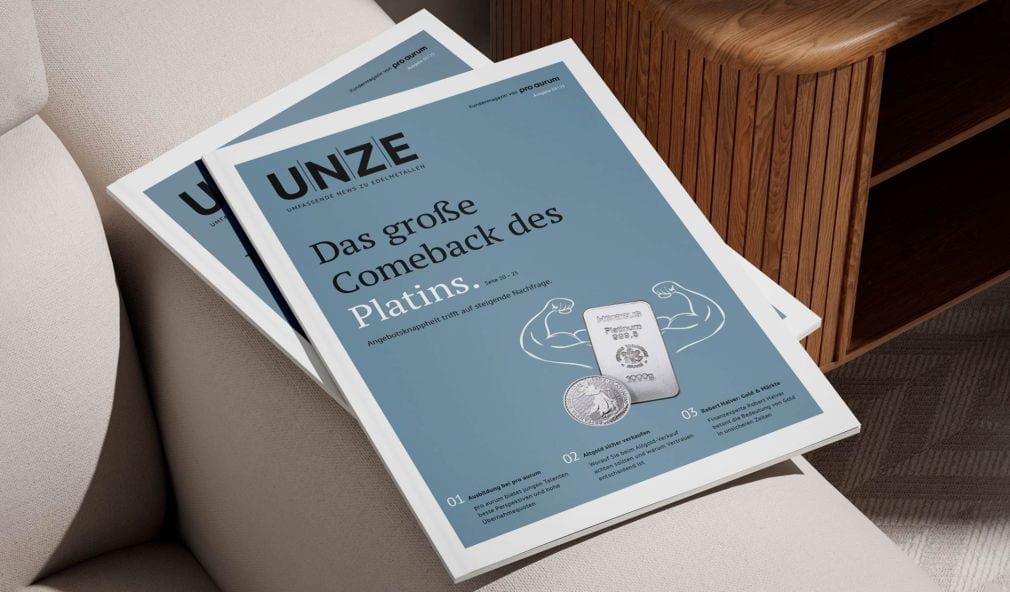 Neue UNZE-Ausgabe erschienen: Gold-Rekorde, Platin-Insights & Tipps für Ihr Portfolio