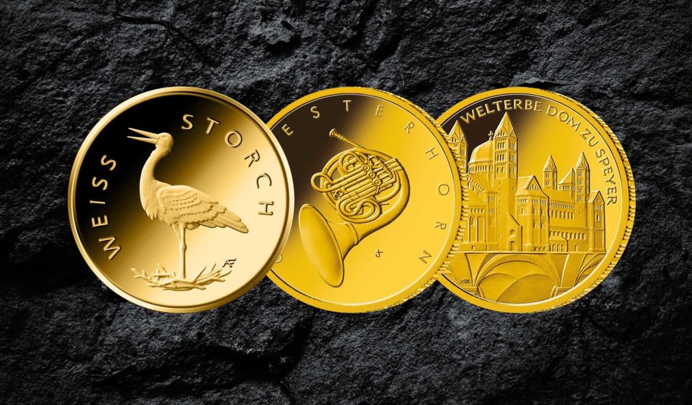 Überblick über die deutschen Goldmünzen des Jahres 2021