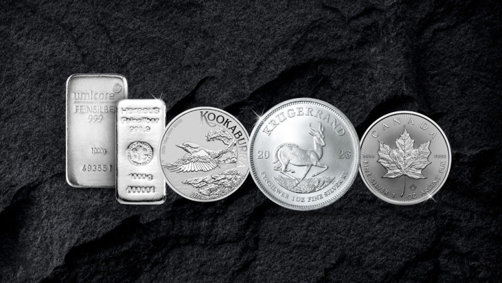 Silber entwickelt sich 2026 deutlich besser als Platin und Palladium