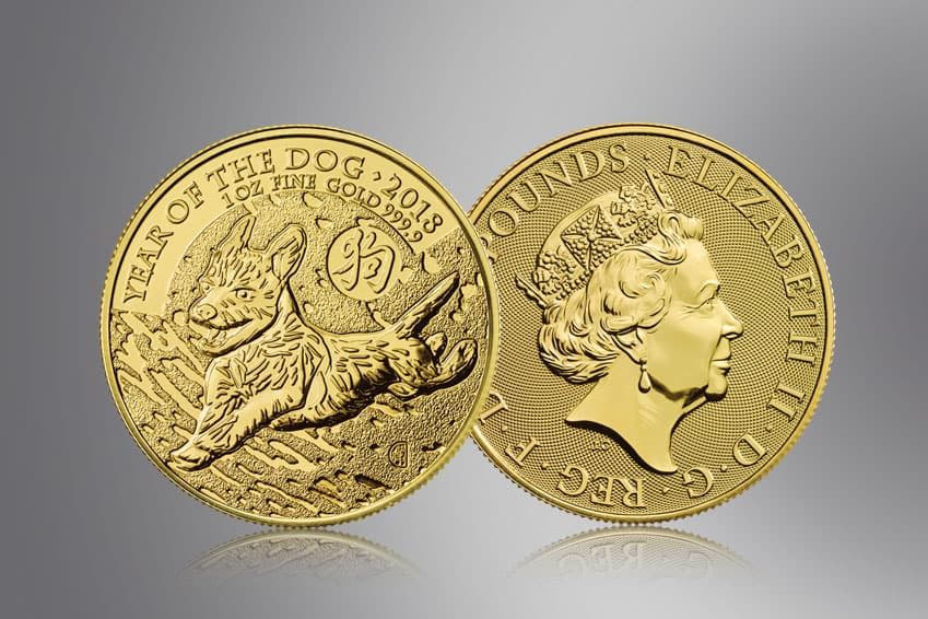Jahr des Hundes: Neues Motiv für 2018 in der Lunar-Serie der Royal Mint
