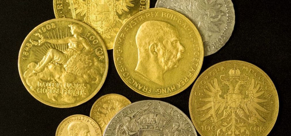 10, 20 und 100 Kronen: Münzen aus der österreichischen Geschichte sind bis heute bei Anlegern beliebt