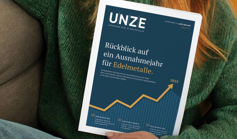 pro aurum Magazin „UNZE“ – Rückblick auf ein verrücktes Edelmetalljahr 