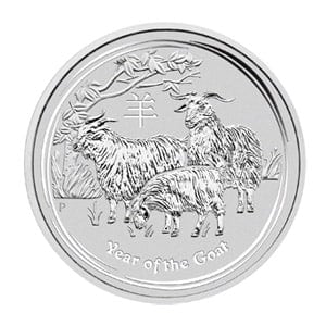 5 Unzen Silber Lunar II Ziege