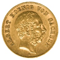 Goldmünze 20 Mark Sachsen_1