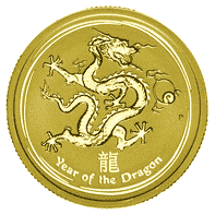 Goldmünze 1_4 Unze Australien Lunar II Drache 2012_1