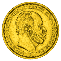 Goldmünze 20 Mark Preußen Wilhelm I_1