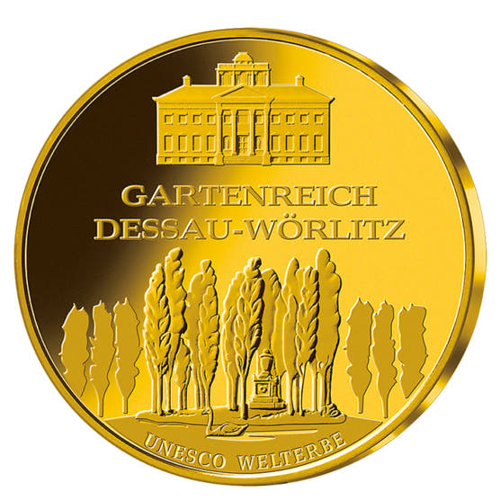 Goldmünze 100 Euro Unesco Weltkulturerbe Dessau-Wörlitz 2013_1