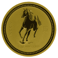 Goldmünze 1 Unze Australien Lunar I Pferd 2002_1