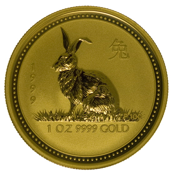 Goldmünze 1 Unze Australien Lunar I Hase 1999_1