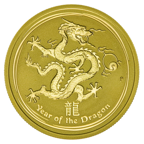 Goldmünze 1_2 Unze Australien Lunar II Drache 2012_1