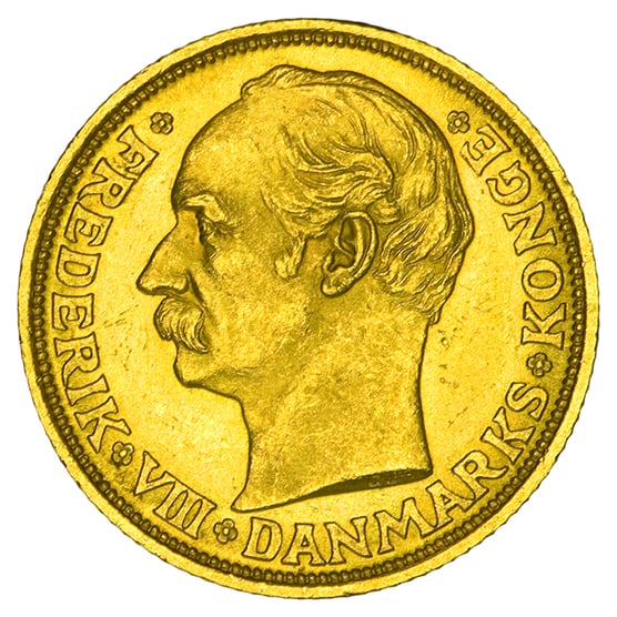 Goldmünze 20 Kronen Dänemark Frederik VIII_1