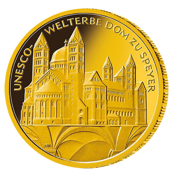 Goldmünze 100 EUR Unesco Weltkulturerbe Dom zu Speyer 2019_1