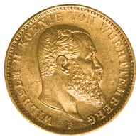Goldmünze 20 Mark Württemberg_1