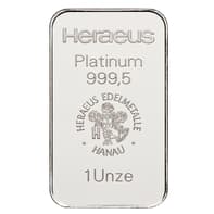 Platinbarren 31,1 Gramm Heraeus_1
