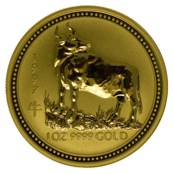 Goldmünze 1 Unze Australien Lunar I Ochse 1997_1