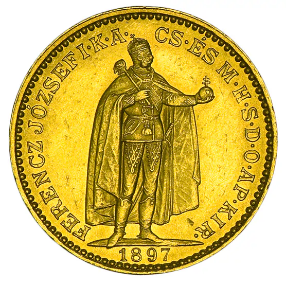 Goldmünze 20 Kronen Ungarn_1