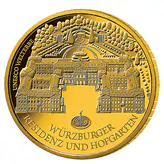 Goldmünze 100 Euro Unesco Weltkulturerbe Würzburg 2010