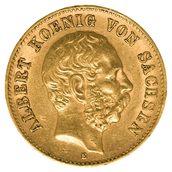 Goldmünze 20 Mark Sachsen_1