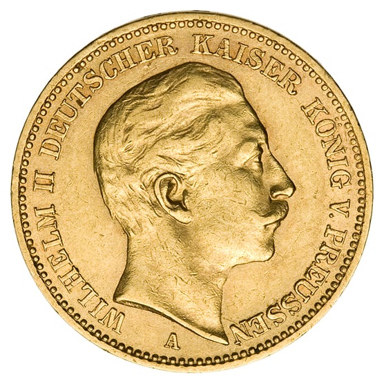Goldmünze 20 Mark Preußen Wilhelm II_1
