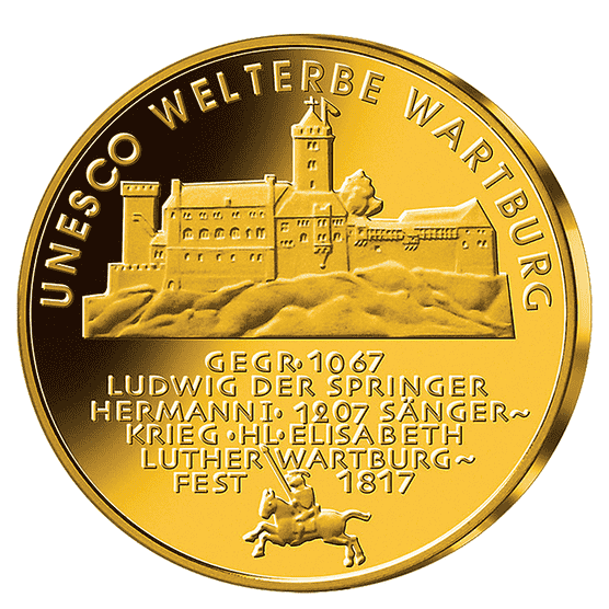 Goldmünze 100 Euro Unesco Weltkulturerbe Wartburg 2011_1
