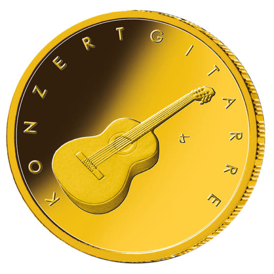 Goldmünze 50 Euro Musikinstrumente Konzertgitarre 2022_1