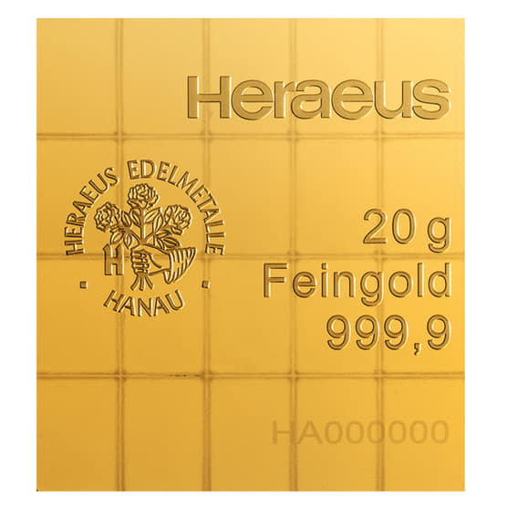 Goldbarren 20 Gramm Tafelbarren Heraeus_1.jpg