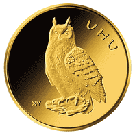 Goldmünze 20 Euro Heimische Vögel Uhu 2018_1