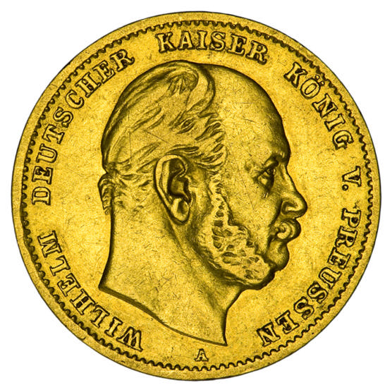 Goldmünze 10 Mark Preußen Wilhelm I_1