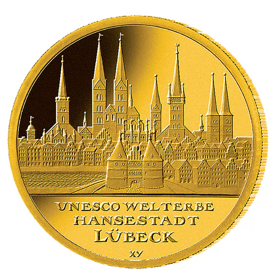 Goldmünze 100 Euro Unesco Weltkulturerbe Lübeck 2007_1