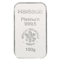 Platinbarren 100 Gramm Heraeus_1
