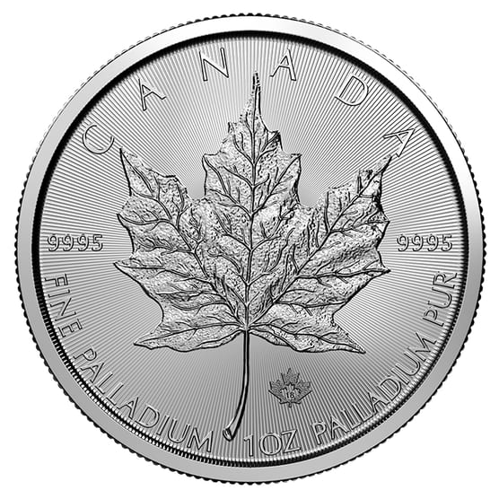 Palladiummünze 1 Unze Maple Leaf diverse Jahrgänge regelbesteuert_1