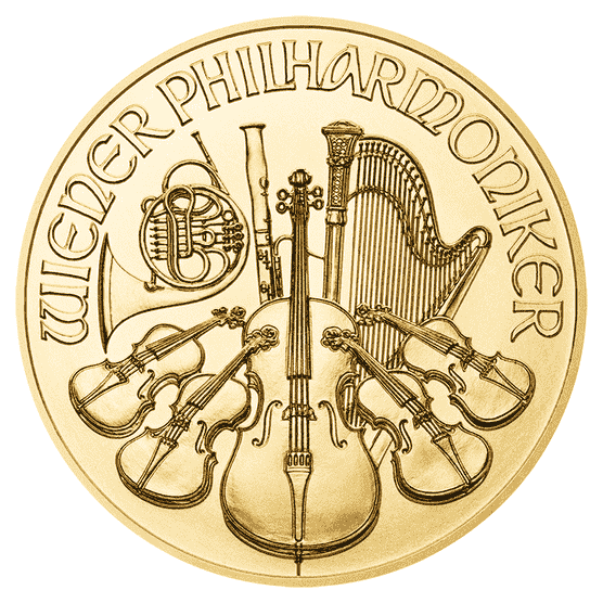 Goldmünze 1_2 Unze Philharmoniker diverse Jahrgänge Euro Prägung_2