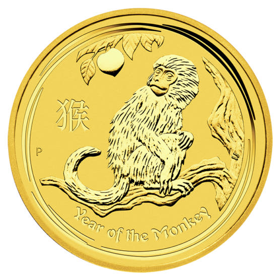 Goldmünze 1 Unze Australien Lunar II Affe 2016_1