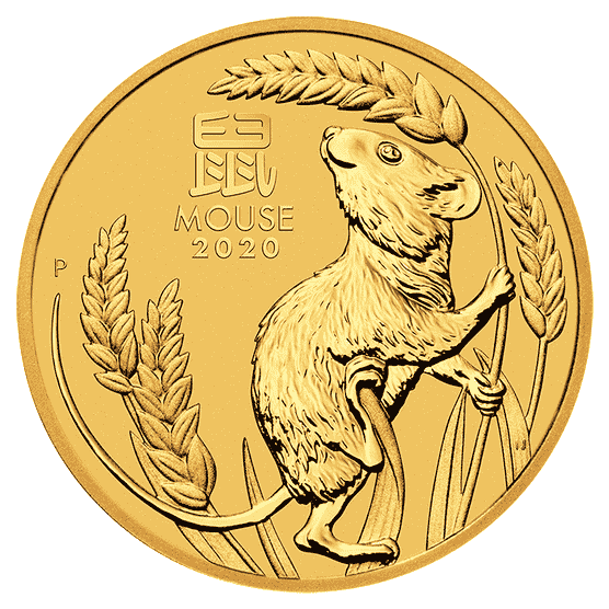 Goldmünze 1_2 Unze Australien Lunar III Maus 2020_1