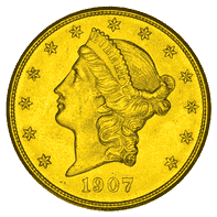 Goldmünze 20 US Dollar Liberty Kopf_1