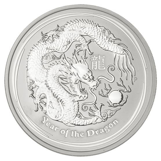 Silbermünze 1 Kilogramm Lunar Serie 2 Drache 2012 regelbesteuert_1