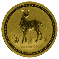 Goldmünze 1 Unze Australien Lunar I Ziege 2003_1