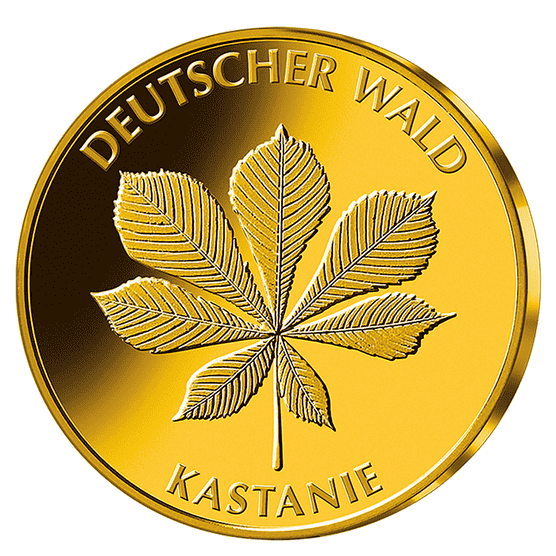 Goldmünze 20 Euro Deutscher Wald Kastanie 2014_1