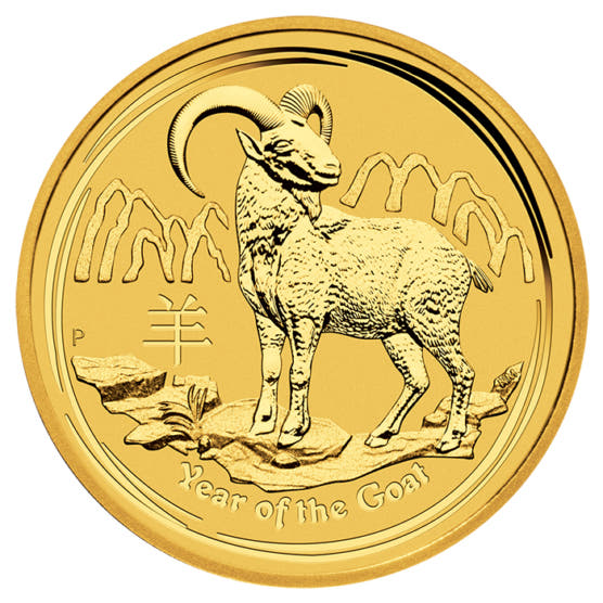 Goldmünze 1_10 Unze Australien Lunar II Ziege 2015_1