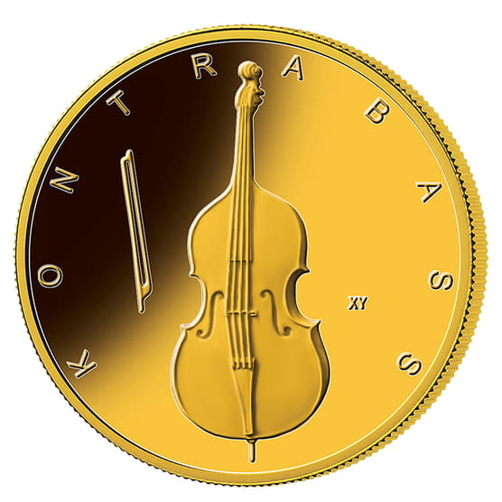 Goldmünze 50 Euro Musikinstrumente Kontrabass 2018_1