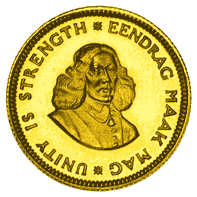 Goldmünze 1 Rand Südafrika_1