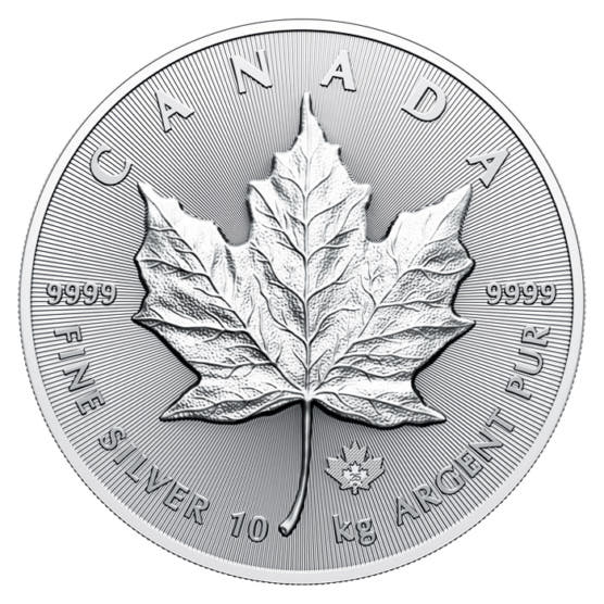 Silbermünze 10 Kilogramm Maple Leaf