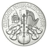 Platinmünze 1/25 Unze Philharmoniker aktueller Jahrgang